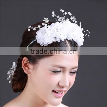 MYLOVE bridal hair accessories white flower hair hoop MLF077