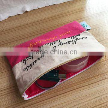 Alibaba China custom printed canvas toiletry bag