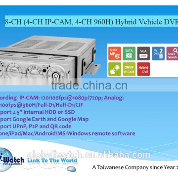 IW-5004-M 4CH Full Vision Vehicle Mobile IN CAR DVR