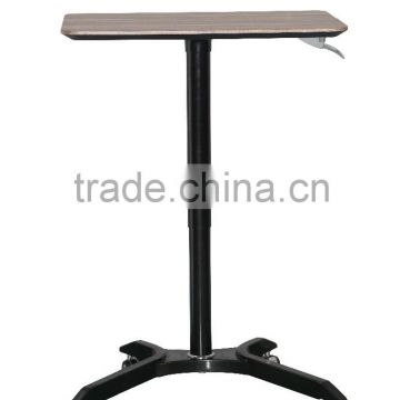 Movable sit to stand laptop table for office