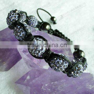 Handmade gemstone bracelet shamballa bracelet for women