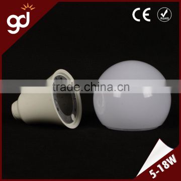 round shape high transmittance die-casting aluminum led light parts