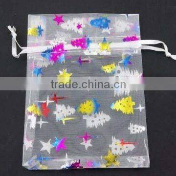 New style printing organza pouch/bag