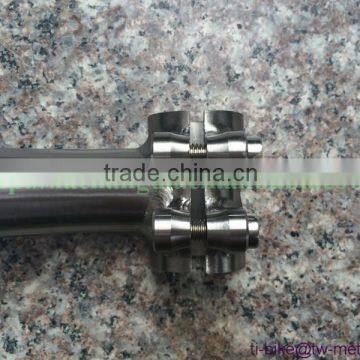XACD Made Titan Bending Bicycle Stem Customized ti Bike Stems With Hand Brush Finished ti Bicycle Stem Oem Cheap Made in China photo-2