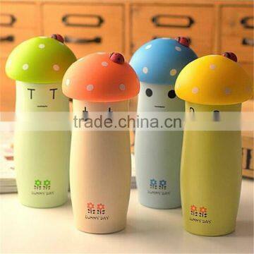 Colorful Super cute Mushroom Cartoon Stainless Steel Thermos Water Bottle for Kids thermos cup Traveling Mug 9.0oz