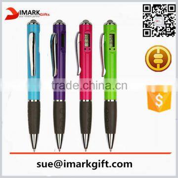 2016 Multifunction Plastic Ballpoint Pen with Digital Clock