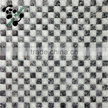 SMS10 Low Price Factory Supply Mosaic And Black Split Face Mosaic Stone Mosaic Tile