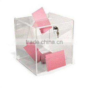 Acrylic suggestion box / Acrylic luckydraw box / acrylic donation box