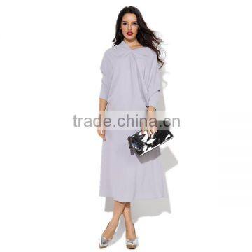 Pretty steps 2015 winter Women's silver grey skirts plus size with elastic waist for work