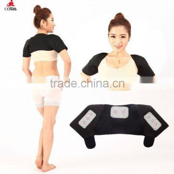 Magnetic therapy tourmaline self-heating shoulder brace support magnetic shoulder support belt for relieve frozen shoulder pain