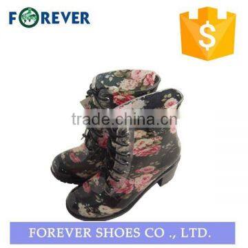 high heel rubber boots women rain shoes