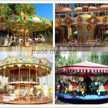 Best selling amusement park ride carousel horse rides for sale