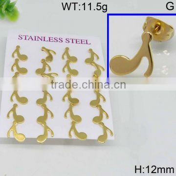 Powell wholesale newest gold plated high-heel shoe earring