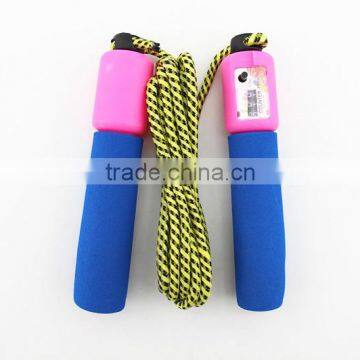 Sponge Handle Count Cotton Skipping Rope