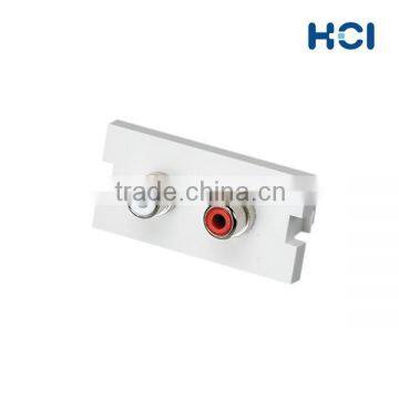 Bezel With Nickel-Plated RCA RGB Style Audio and Video Connector photo-3