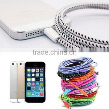 Braided USB Cable V8 colorful braided cable for micro usb 1M/2M/3M long