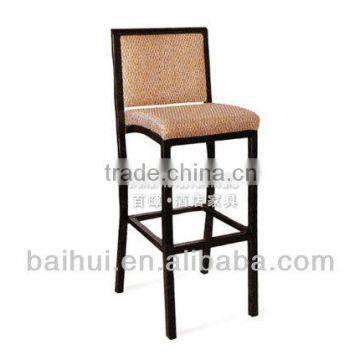 Modern BH-BC8263 Imitation Wood Metal Bar Stool High Chair photo-2