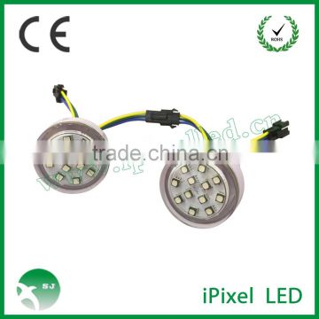 38mm RGB digital LED pixel light 19mm hole install