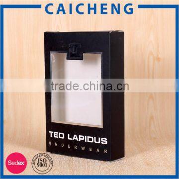 Hot Sale Custom Scarves Packaging Black Folding Box