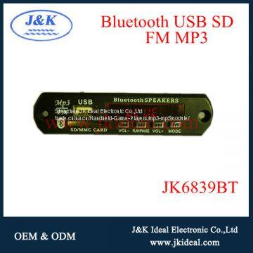 usb sd fm tuner audio bluetooth amplifier mp3 speaker module