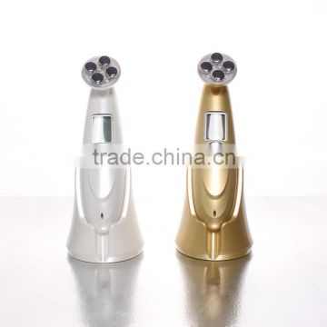 New personal beauty with 4 Colors Photon 3MHz U Rejuvenation Therapy Massager Facial Beauty Device