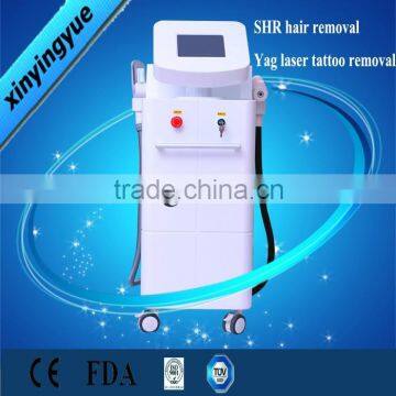 2 IN 1 System SHR E-Light IPL + YAG LASER Skin Resurfacing ipl laser machine