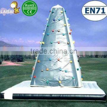 New Design and cheap Colorful Inflatable Rock Climbing Wall Best factury