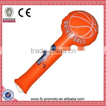 PE inflatable cheering sticks with ball head