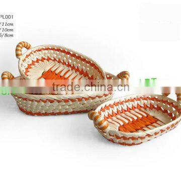 Palm Leaf Bread Basket