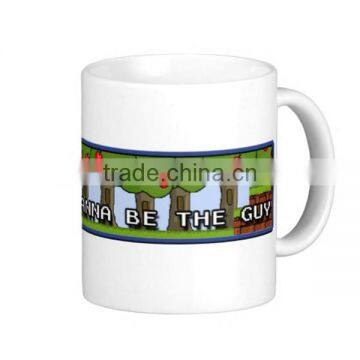 Ceramic Advertising logo mugs,stoneware bullet shape custom mug