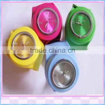 Silicone wristband watch