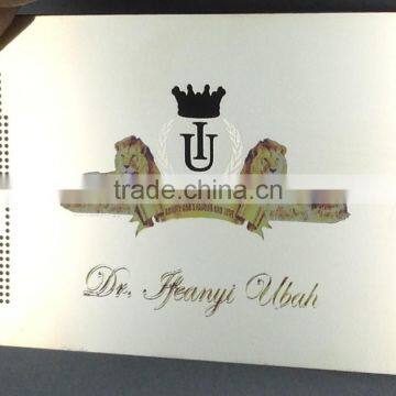 Hot Selling Silver Polished Membership Card Metal Business Card