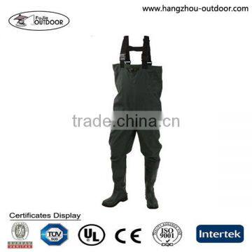 Rubber Bootfoot Cleated Chest Wader