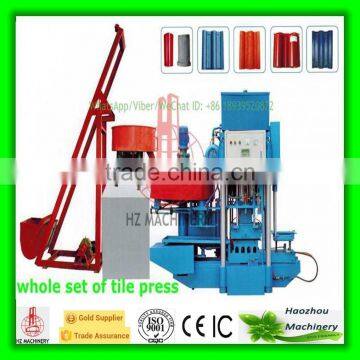 Concrete Floor Tile Press Interlocking Brick Machine