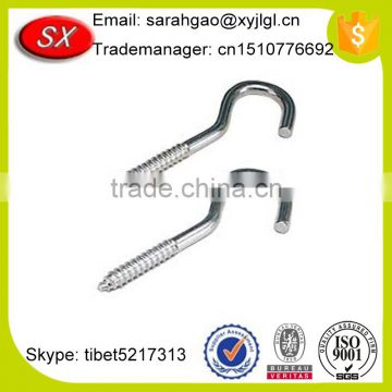 Supply Steel Zinc Plated Hook Bolt Metal Screw Hook Furniture Hardware Made in China