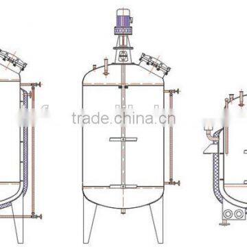 SS316L Double Jacket Paint Mixing Tank photo-6