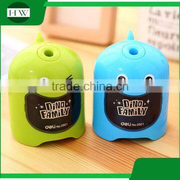 Portable Plastic Colorful Funny Child Cartoon Dinosaur Battery Electric Pencil Sharpener photo-3