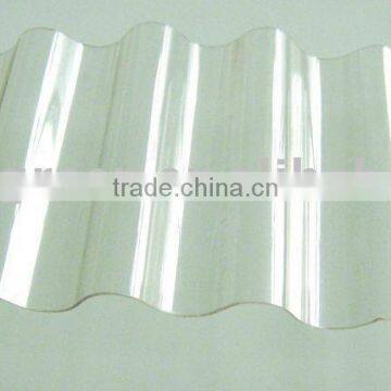 Easy install and handle of PC corrugated sheet ( transparent) for agricultural greenhouse