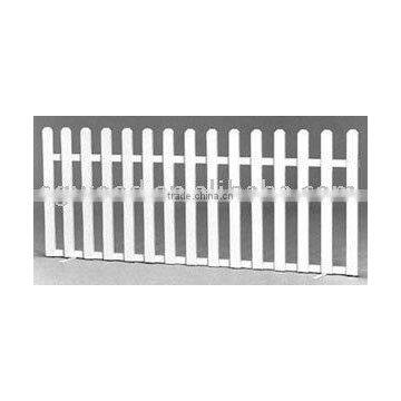 10' white garden fence