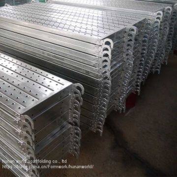 galvanized metal scaffold plank with hook scaffolding plank for sale