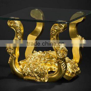 Imperial Noble Furniture Living Room Sofa, Luxury Wood Carved Three Seater Sofa With Gold Painted, British Royal Sofa Couch Set