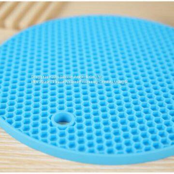 Silicone Honey Comb Design Dish Bowl Mat photo-4