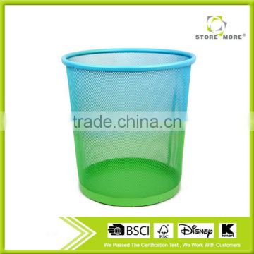 Gradual Color Metal Mesh Bins and Waste Dust Bin for Office or Kitchen