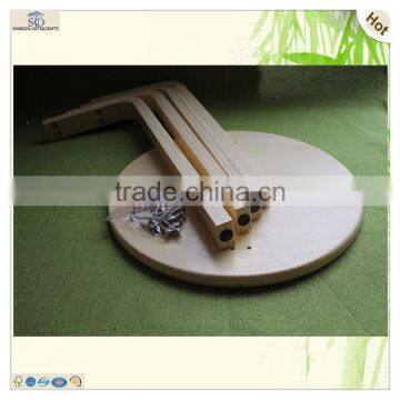 Solid Funny Diy Easy Installing Pine Wooden High Stool photo-3