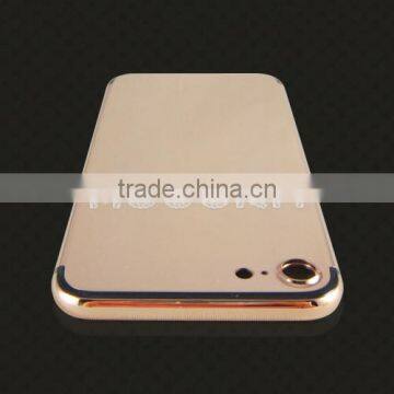 Rose Gold Plated Mirror Back Cover, 24k Gold Plated Pink Housing for IPhone 7 photo-4