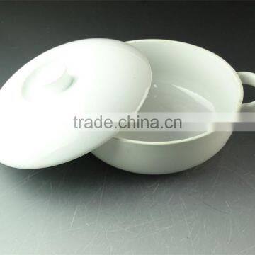 Cheap Hot Sale White Porcelain Soup Tureen With Ceramics Lid photo-3