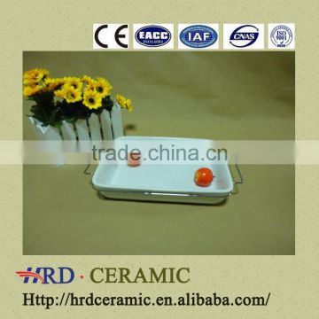 Made in china OEM cheap 2015 ceramic plate with handle