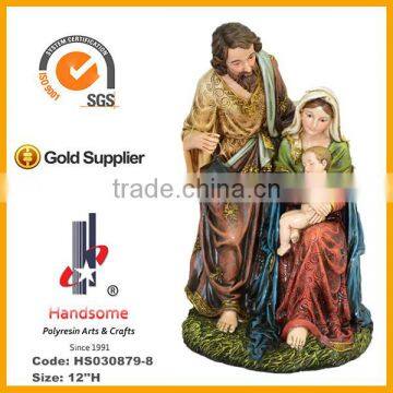 12 Inch Holy Family Polyresin Craft Religious Statues photo-4