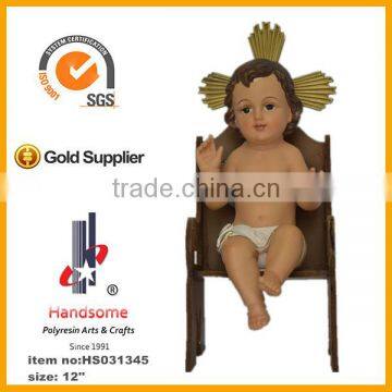 8 Inch Catholic Religious Polyresin Baby Jesus Figurine photo-6