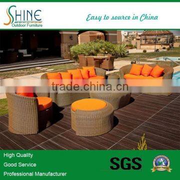 C044-E Wholesale Outdoor Furniture Set All-Weather Wicker Outdoor Sofa